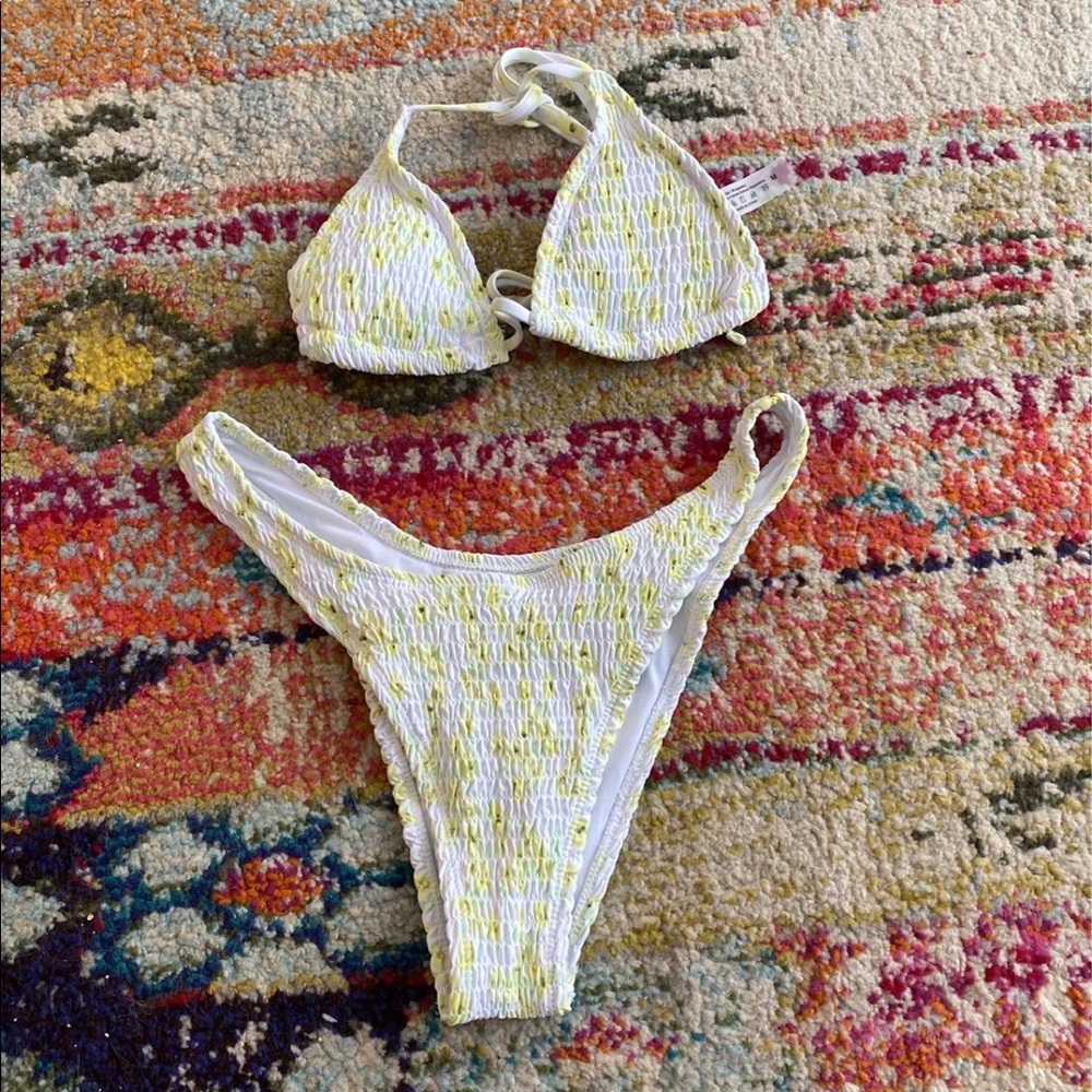 Shein Floral Halter Bikini